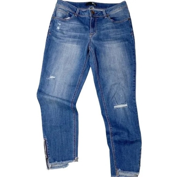 1822 Denim Zip Hem Jeans- Size 6 - Picture 1 of 13